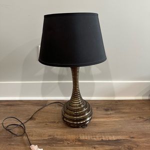 Gold & Black Lamp